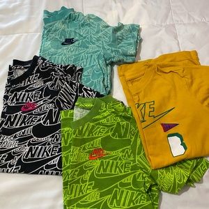 4 boys size M(10) Nike tees all 4 for one low cost. Barely worn, like new.